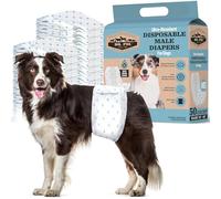 Dr. Pol Male Dog Diapers - Super Absorbent, Breathable, Leak-Proof with Wetness Indicator, Medium, 50 Count