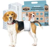 Dr. Pol Male Dog Diapers - Super Absorbent, Breathable, Leak-Proof with Wetness Indicator, Small, 50 Count