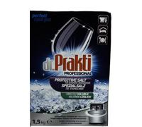dr.Prakti Dishwasher Salt - Softens water and effectively prevents limescale in the dishwasher and on dishes, 1.5 kg