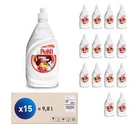 dr.Prakti Hand Dishwashing Liquid Lemon + Pomegranate, non-irritating to skin, concentrated and effective, 650 ml x 15