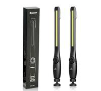 Dr. Prepare Rechargeable LED Work Light 2 Pack, Magnetic Inspection Light, 700 Lumens Portable Work Torch with 3200mAh Battery, 360° Swivel Base for Car Repair, Garage, Workshop & Emergency