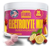 Dr. Price’s Electrolytes Powder Bulk - Cherry Lemonade, 90 Servings | Sugar Free Hydration Drink Mix with 72+ Trace Minerals, Manganese | Keto, Vegan, Doctor-Formulated, Made in USA