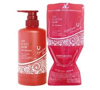 Dr.pro labo Japan - Uma Placenta Glow Shampoo Red Refill & Eco Bottle Set 400ml