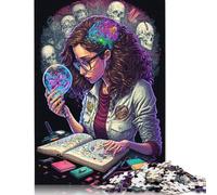 Dr Psychedelic Jigsaw Puzzle 1000 Pieces Adult Puzzle Creative Wood Jigsaw Games Educational Toys Home Decoration 1000pcs (75x50cm)