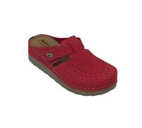 Dr Punto Rosso Z1235 Slip-on Womens Ladies Clogs Slides Mules Slippers Shoes, Red, EU 37, UK 4