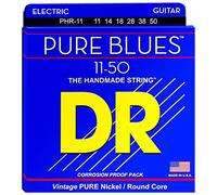 DR PHR-11 Strings PURE BLUES™ - Pure Nickel Electric Guitar Strings: Heavy 11-50, Silver
