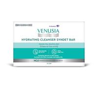 Dr. Reddy's Venusia Hydrating Cleanser Syndet Bar | 100% soap-free, pH 5.5, Non-irritating, Hypoallergenic, PAMA-free | Enriched with Hydrating Glycerin, Shea Butter, Olive Oil, Avocado Oil - 75g