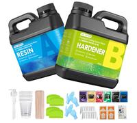 DR. RESIN Crystal Clear Epoxy Resin Kit 80 oz 2 Part Epoxy Resin Kits for Beginners for DIY Art, Wood,Jewellery Making, Craft, Casting, Tabletop and Coating