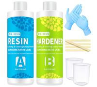 DR. RESIN Epoxy Resin Kit 473ml, Clear Resin Kit Non Toxic for Craft Molds