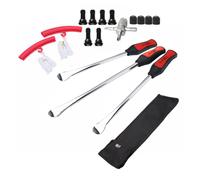 Dr.Roc Tire Spoons Lever Motorcycle Dirt Bike Lawn Mower Tire Changing Tools with Bag 1x14.5 inch 2x11 inch Tire Irons 2X Rim Protectors 1x Valve Stem