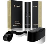 Dr.roller Beard Growth Kit, Derma Roller 0.5mm and Beard Growth Oil 30ml, Derma Roller for Hair Growth, Microneedling Beard Roller Beard Oil Stimulate Beard and Hair Regrowth