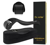Dr.roller Derma Roller 0.5mm for Hair Growth, Microneedling Roller for Face Scalp, Beard Roller for Beard Growth, Micro Needling Roller Titanium Derma Roller for Men and Women Skin Care