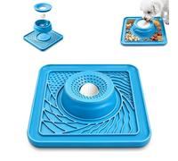 DR.ROSER Slow Feeder Bowl for Dogs & Dog Lick Mat, 2-in-1 Interactive Dog Feeder with Secure Rolling Ball, Anti Gulping Puzzle Feeder for Wet Food, Kibble, Peanut Butter Treats, Anti-Slip Suction