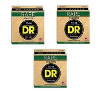 DR RPL-10 - Rare Acoustic Guitar Strings, 010-048, 3-pack