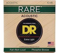 DR Strings RARE Bronze 10-48 Acoustic Guitar Strings