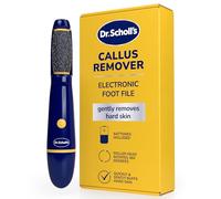 Dr. Scholl’s Callus Remover Electric Pedicure Foot File - Instantly Exfoliates & Removes Hard Skin and Calluses, Softer Smoother Feet in Seconds, Gently Buffs, Ideal for Travel, AAA Batteries Included