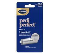 Dr. Scholl’s NanoTech Roller Replacement Heads for Pedi Perfect Pro Electronic Foot File - 1x Ultra Coarse Removes Hard Skin, Use On Wet & Dry Feet
