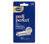Dr. Scholl’s NanoTech Roller Replacement Heads for Pedi Perfect Pro Electronic Foot File - Mixed Pack, 1x Ultra Coarse Removes Hard Skin, 1x Fine Coarse to Smooth and Polish, Use On Wet & Dry Feet