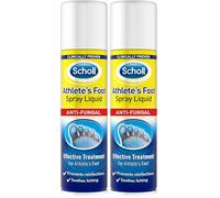 Dr. Scholl's Athlete's Foot Spray, 150ml - Antifungal Treatment, Clinically Proven with Tolnaftate, Fast-Acting Spray for Athlete's Foot Relief (Pack of 2)