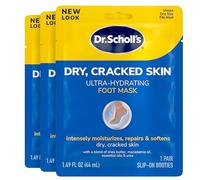 Dr. Scholl's Dry, Cracked Skin, Ultra Hydrating Foot Mask, 3 Pairs Moisturizing Socks: Intensely Moisturizes Repairs and Softens Rough Dry Skin with Urea & Essential Oils for Dry Cracked Feet