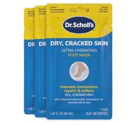 Dr. Scholl's Dry, Cracked Skin, Ultra Hydrating Foot Mask, 3 Pairs Moisturizing Socks: Intensely Moisturizes Repairs and Softens Rough Dry Skin with Urea & Essential Oils for Dry Cracked Feet