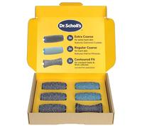 Dr. Scholl's Electric Foot File Replacement Roller Heads - Buffs Away Stubborn Calluses, Includes 3X Extra Coarse, 2X Regular, 1x Contoured Fit Head, Rinsable, with Marine Minerals & Diamond Crystals
