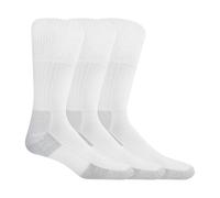 Dr. Scholl's Men's Advanced Relief Blister Guard Crew Socks, White, Shoe Size: 6-12