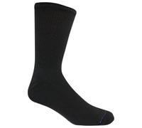Dr. Scholl's Men's Big and Tall Diabetic & Circulatory Crew Work Socks (4 Pairs), Black