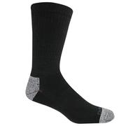 Dr. Scholl's Men's Crew Compression Work Socks (2 Pair Pack), Black
