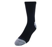 Dr. Scholl's Men's Crew Compression Work Socks (2 Pair Pack), Black