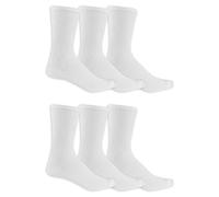 Dr. Scholl's Men's Diabetes and Circulatory Crew Socks, White, Shoe Size: 6-12