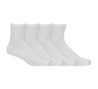 Dr. Scholl's mens 4 Pack Diabetic and Circulatory Non Binding Ankle Socks - white - One size