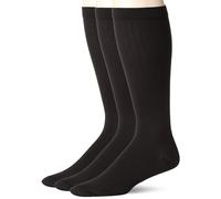 Dr. Scholls Mens graduated compression Over the calf - 2 & 3 Pair Packs Sock Black 6.5-12 US