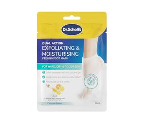 Dr. Scholl's Rough, Dry Skin Ultra Exfoliating Foot Peeling Mask, Moisturizing Socks Gently Peels and Softens, with Urea, Dry Skin Callus Remover for Feet - 1 Pair