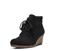 Dr. Scholl's Shoes Women's Dakota Ankle Boot, Black Microfiber Suede, 6.5 UK