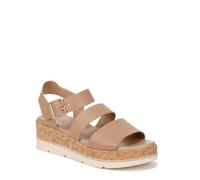 Dr. Scholl's Shoes Women's Once Twice Espadrille Platform Wedge Sandal, Tawny Birch Smooth, 8 UK