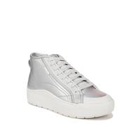 Dr. Scholl's Shoes Women's Time Off Hi2 Sneaker, Silver Grey Metallic Foil, 3 UK