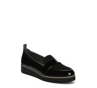 Dr. Scholl's Shoes Women's Webster Loafer, Black Patent/Microfiber, 11 Wide