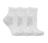 Dr. Scholl's Women Advanced Relief Blisterguard - 2 & 3 Pair Packs Non-binding Cushioned Moisture Management Socks, White, 4-10 US, White, 3.5-9 UK