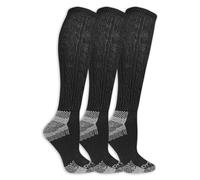 Dr. Scholl's Women's Advanced Relief Blisterguard Socks - 2 & 3 Pair Packs - Non-Binding Cushioned Moisture Management, Black (3 pairs)., 36.5-43 EU