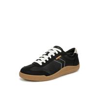 Dr. Scholl's Women's Be True Lace Up Sneaker, Black Pebbled, 10 Wide