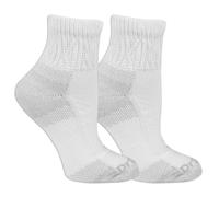 Dr. Scholl's Women's Advanced Diabetic Blisterguard Socks-2 & 3 Pair Packs-Non-Binding Cushioned Comfort Casual, White, 7-11 UK (Pack of 2)