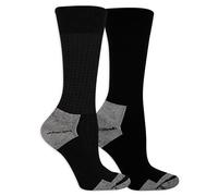 Dr. Scholl's Women's Advanced Diabetic Blisterguard Socks-2 & 3 Packs-Non-Binding Cushioned Comfort, Textured Black-Crew (2 Pairs), 3.5-9 UK (Pack of 2)
