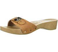 Dr. Scholl's Women's Classic Faux Wood Slide Sandal, Saddle Snake Print, 8 UK