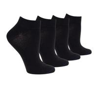 Dr. Scholl's womens Diabetes & Circulator - 4 Pair Packs Casual Sock Black 8-12 US