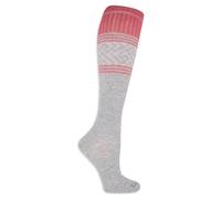 Dr. Scholl's Women's DSW22015K1U4001 Socks, Gray/Pink (1 Pair), 4-10