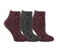 Dr. Scholl's Womens Low Cut Soothing Spa - Lavender & Vitamin E Infused 2 3 Pair Packs Bottom Grippers Socks Black/Gray Burgundy/Peach 4-