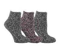 Dr. Scholl's Women's Low Cut Soothing Spa Socks - Lavender & Vitamin E Infused - 2 & 3 Pair Packs - Bottom Grippers, Black/Gray, Black/Pink, 3.5-9 UK