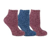 Dr. Scholl's Women's Low Cut Soothing Spa Socks-Lavender & Vitamin E Infused-2 & 3 Pairs-Bottom Grippers, Pink/Blue (3 Pairs), 4-10