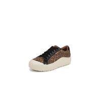 Dr. Scholl's Women's Time Off Sneaker, Brown/Black Smooth, 6.5 UK